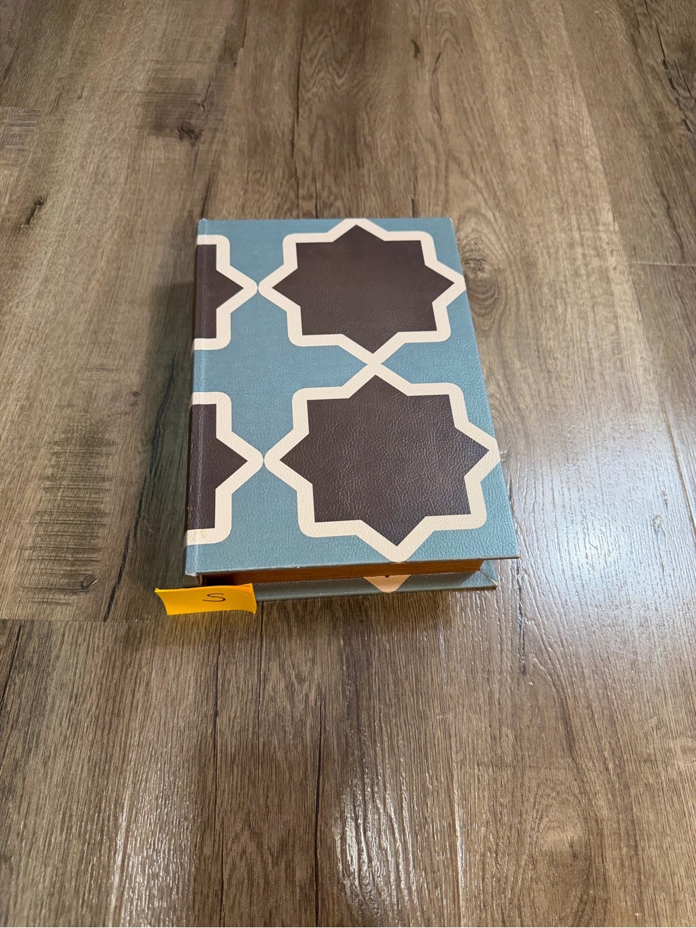 Decorative Patterned Accent Box in Teal and Brown